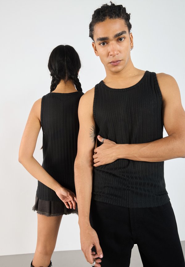 UNISEX SHEER RIB VEST - Top