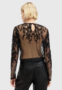 AllSaints GRETA - Maglietta a manica lunga - black