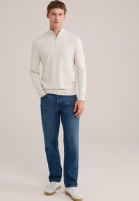 WE Fashion BLUE RIDGE - Ravne kavbojke - dark blue
