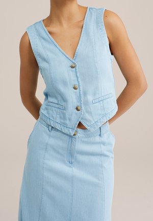 WE Fashion, Veste sans manches - light blue