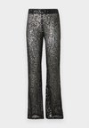 TATI SHIMMERING PANTS - Pantalon classique - black