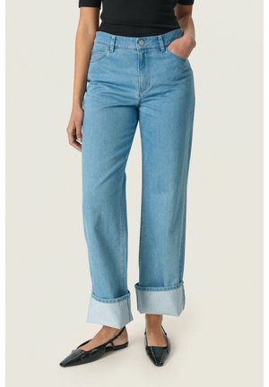 MAISE - Flared Jeans - medium blue denim