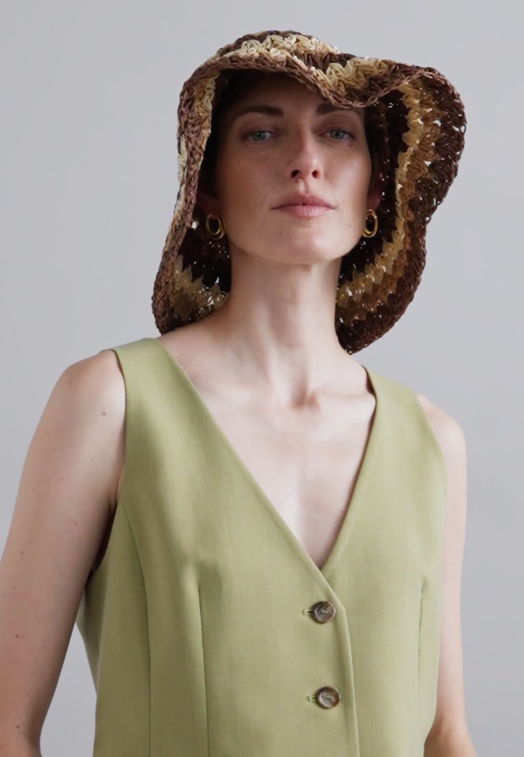 By Malene Birger STRAWIE - Hat - coffee bean/brown - Zalando