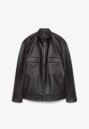 Calliope, CAPOSPALLA TINTA UNITA - Kunstlederjacke - marrone