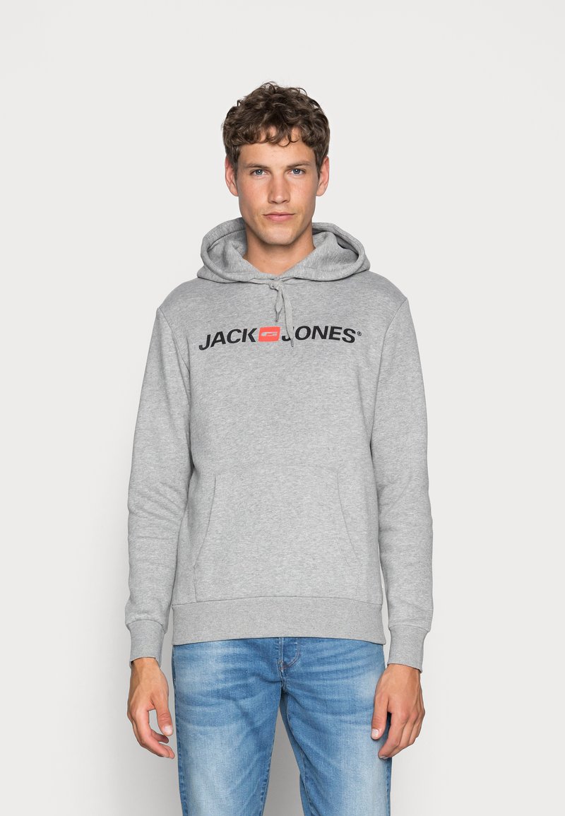 Jack & Jones - JJECORP LOGO - Huppari - light grey melange, Suurenna