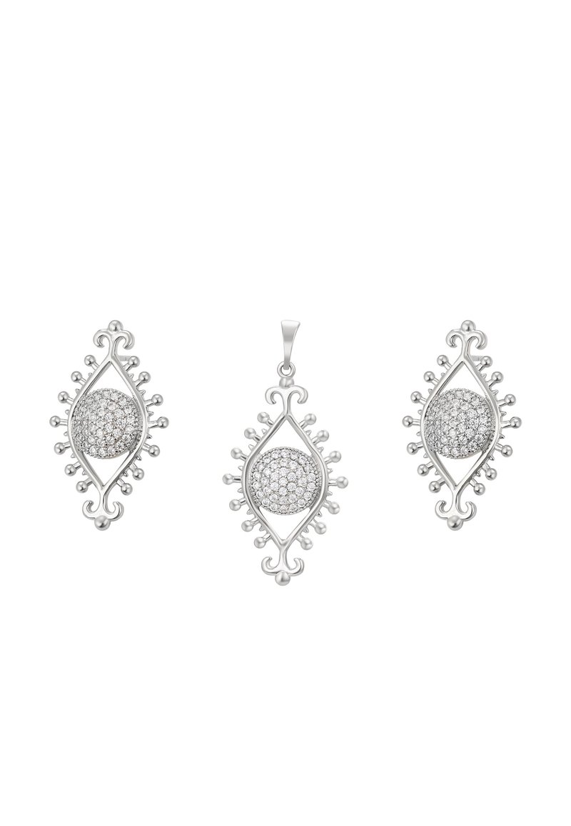 faina SET - Cercei - silver-coloured