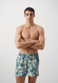 Björn Borg PRINT SWIM - Bañador corto - blue/multi-coloured