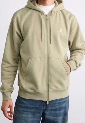 Felpa con zip - beige