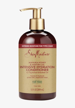 SheaMoisture Manuka Honig & Mafura Öl Intensiv Feuchtigkeitsspendender Conditioner für Haartyp 4, 385 ml, mit Feigenextrakt, Baobaböl und Sheabutter.