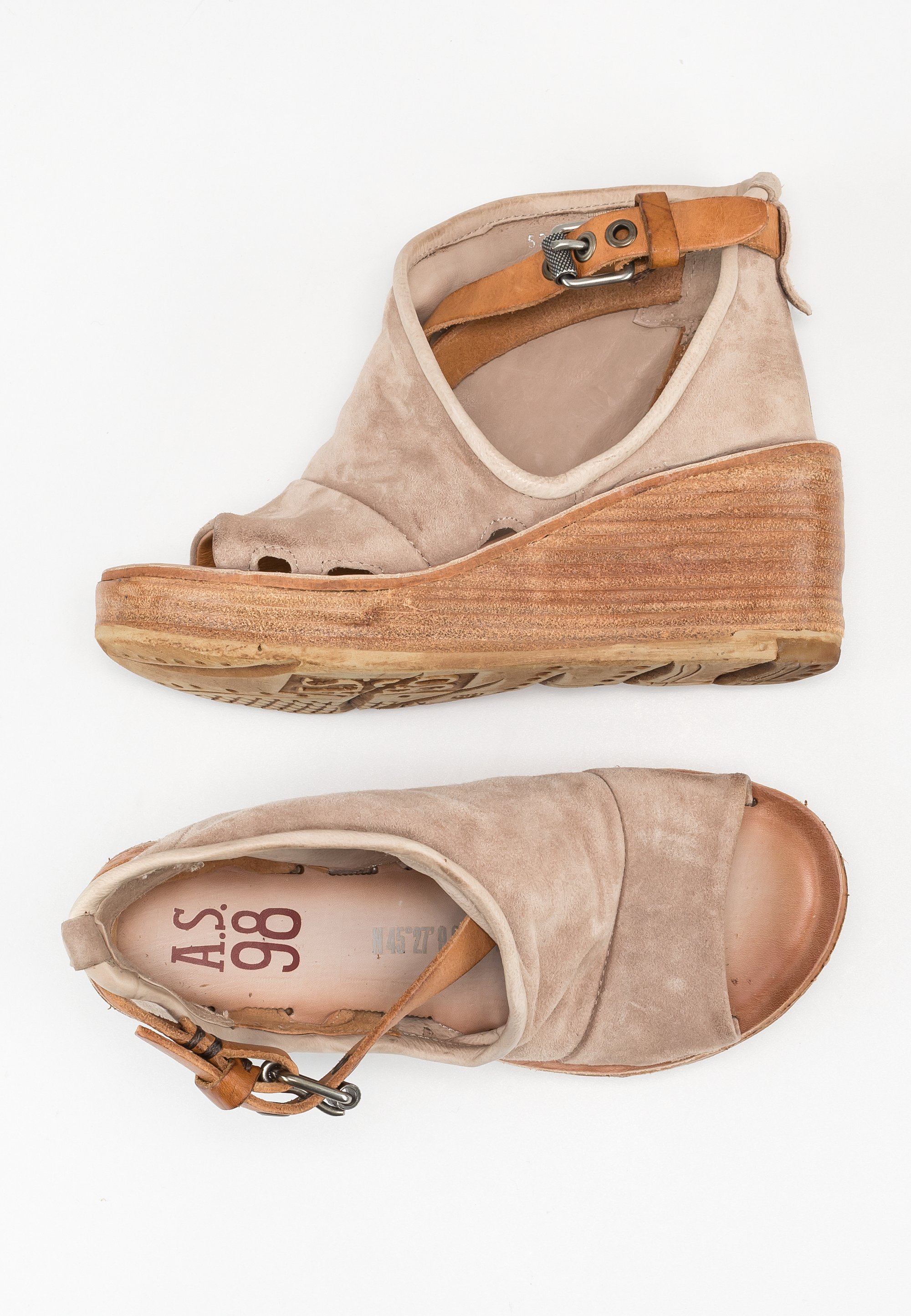 Scarpe As Scarpe As 98 Offerte Sandali Con Zeppa Rose Gold