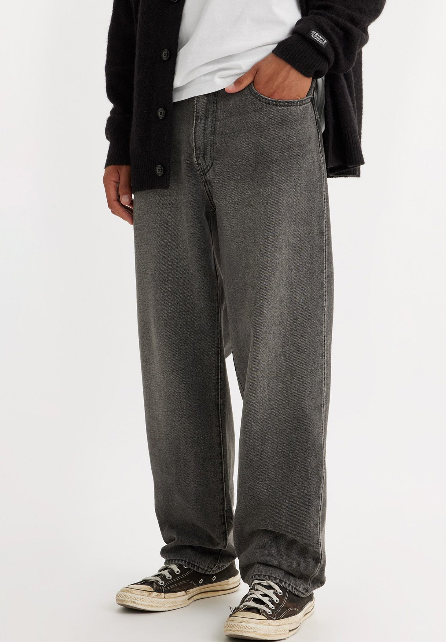 Levi's® 568® STAY LOOSE - Wijde jeans - block party/grijs denim/greydenim