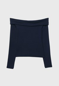 Stradivarius OFF-THE-SHOULDER  - Långärmad tröja - dark blue