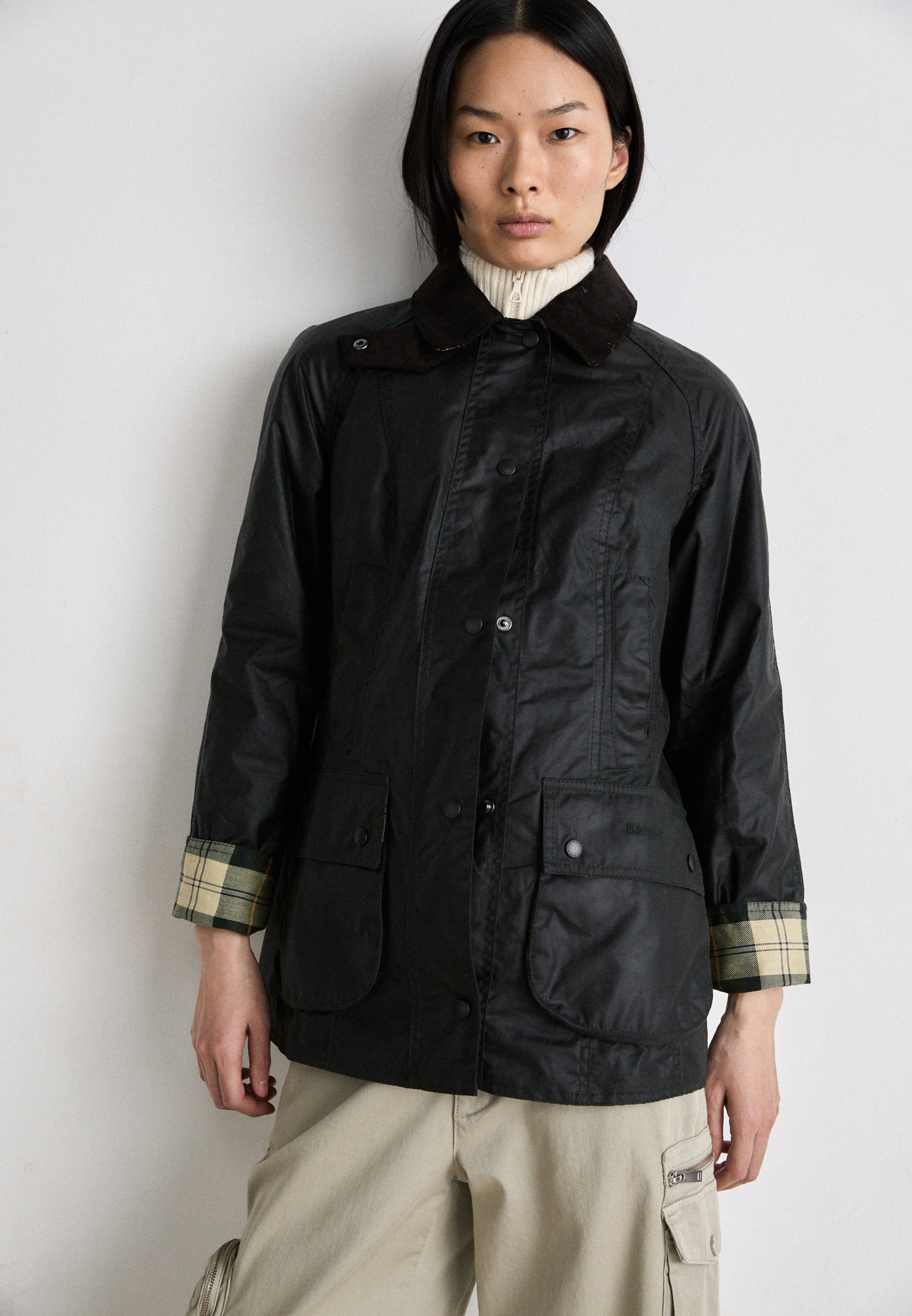 Barbour BEADNELL WAX JACKET - Jas - sage/donkergroen - Zalando.nl