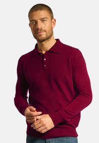 Just Cashmere Top s dlouhým rukávem - bordeaux