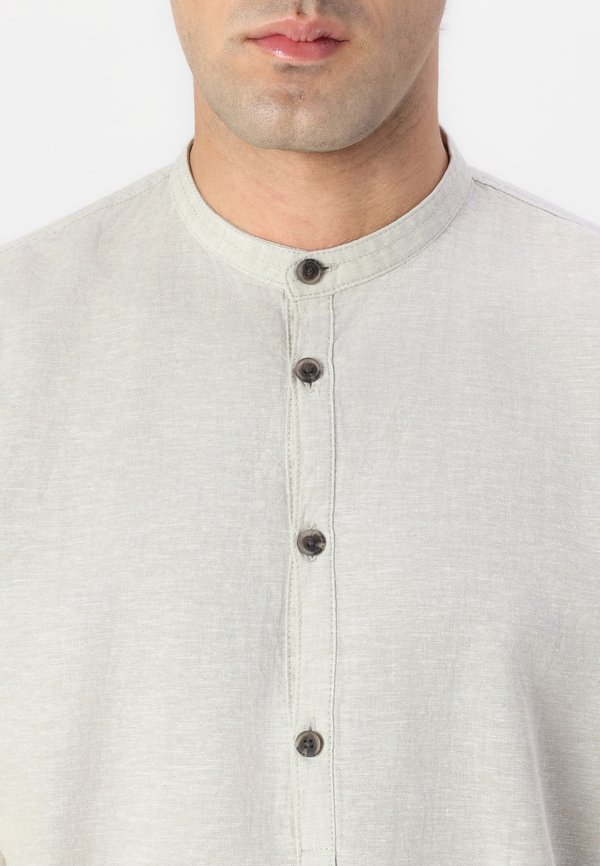 Shirt - beige abbey stone chambray2