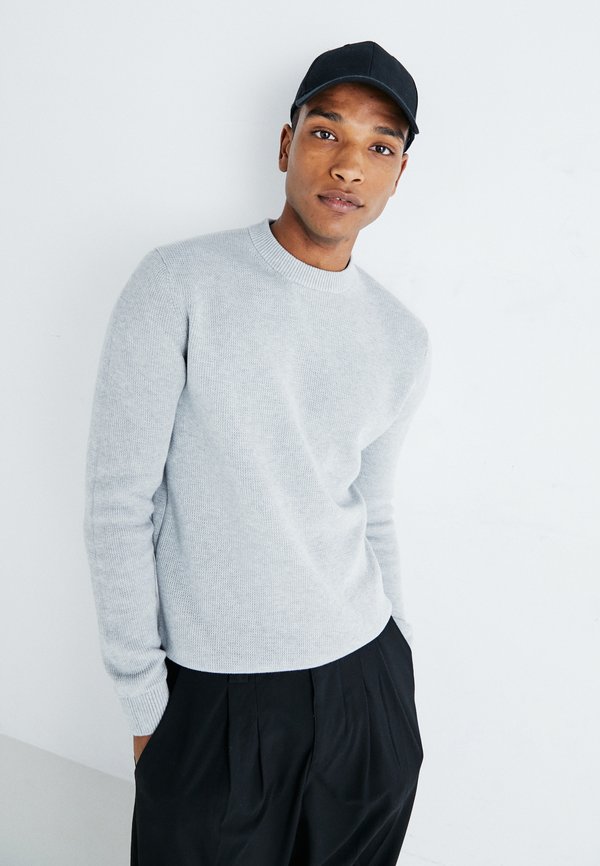 SLHDANE STRUCTURE CREW NECK - Strickpullover