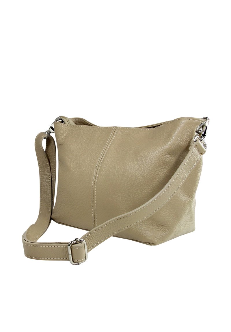 DrachenLeder Schoudertas - taupe beige