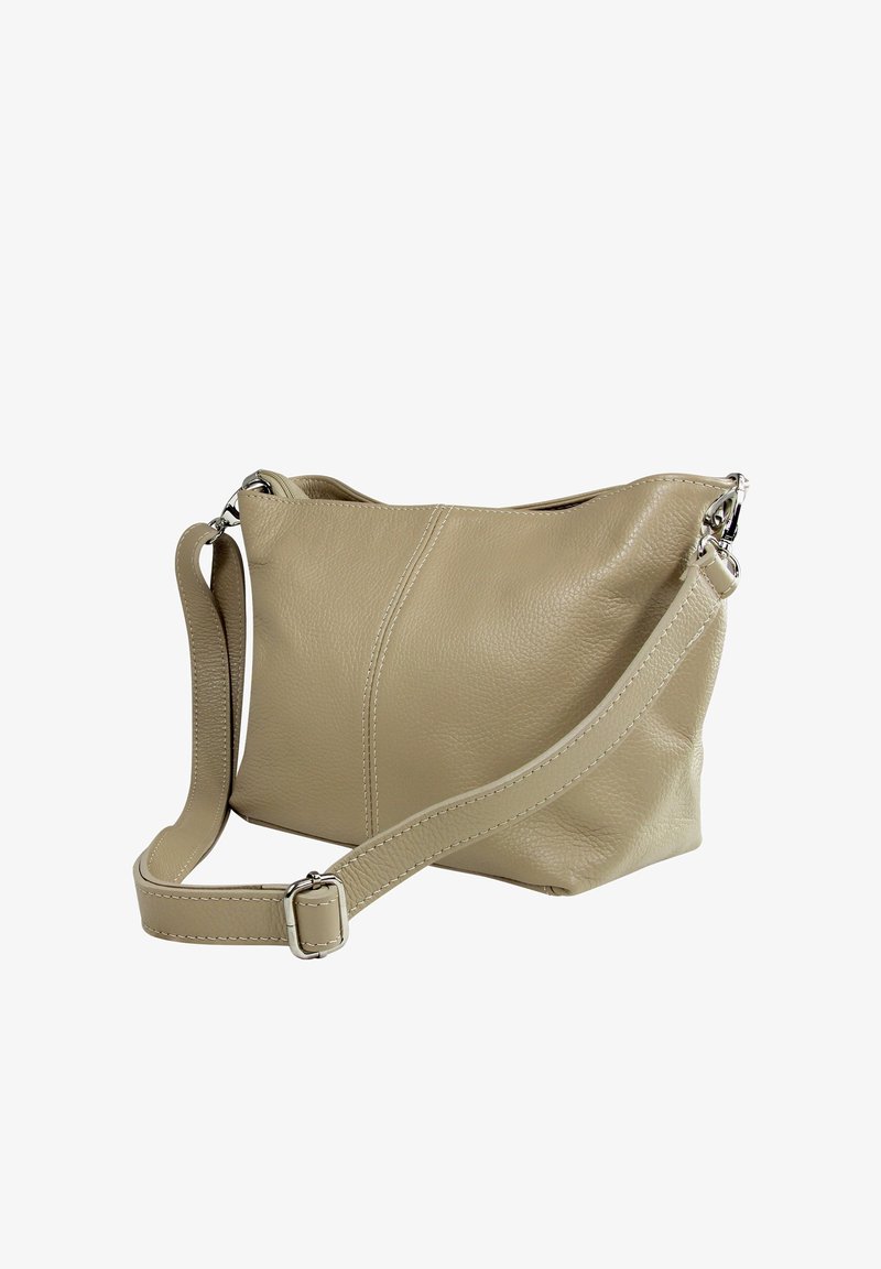 DrachenLeder Umhängetasche - taupe beige