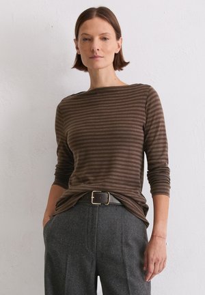 Langarmshirt - brown