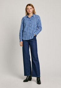Pepe Jeans UHW LEXA - Kavbojke na trapez - dark stretch