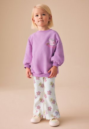 Next, SET - Sweatshirt - purple peppa pig