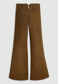 RIBCAGE BELLS CORSET - Blugi evazați - dark earth