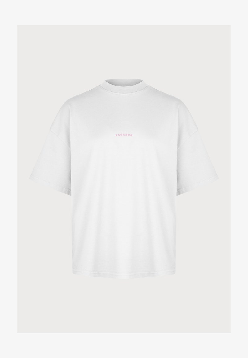 Pegador GABI HEAVY OVERSIZED TEE - T-shirt imprimé - white