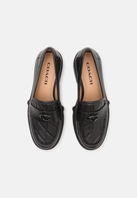 COACH LEAH QUILTED LOAFER - Mokasīni - black