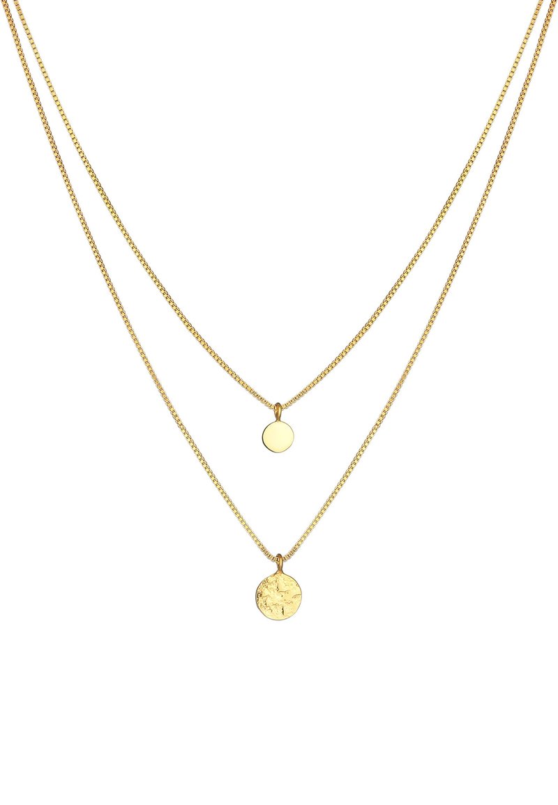 Elli COIN STRUCTURE - Collana - gold coloured/dorato - Zalando