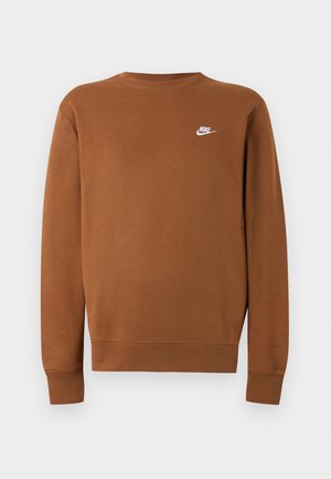 Nike Sportswear, CLUB CREW - Felpa - ale brown/white