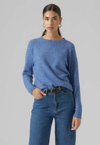 Vero Moda - VMDOFFY ONECK - Svetr - beaucoup blue Miniatura obrázku 1