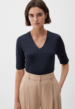 MIT VAUSSCHNITT - T-Shirt basic - dark navy