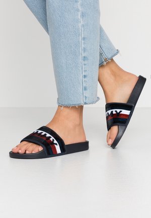 Pantolette flach - dark blue