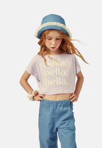 MIPOUNET CROP BELLA - Camiseta estampada - lavander