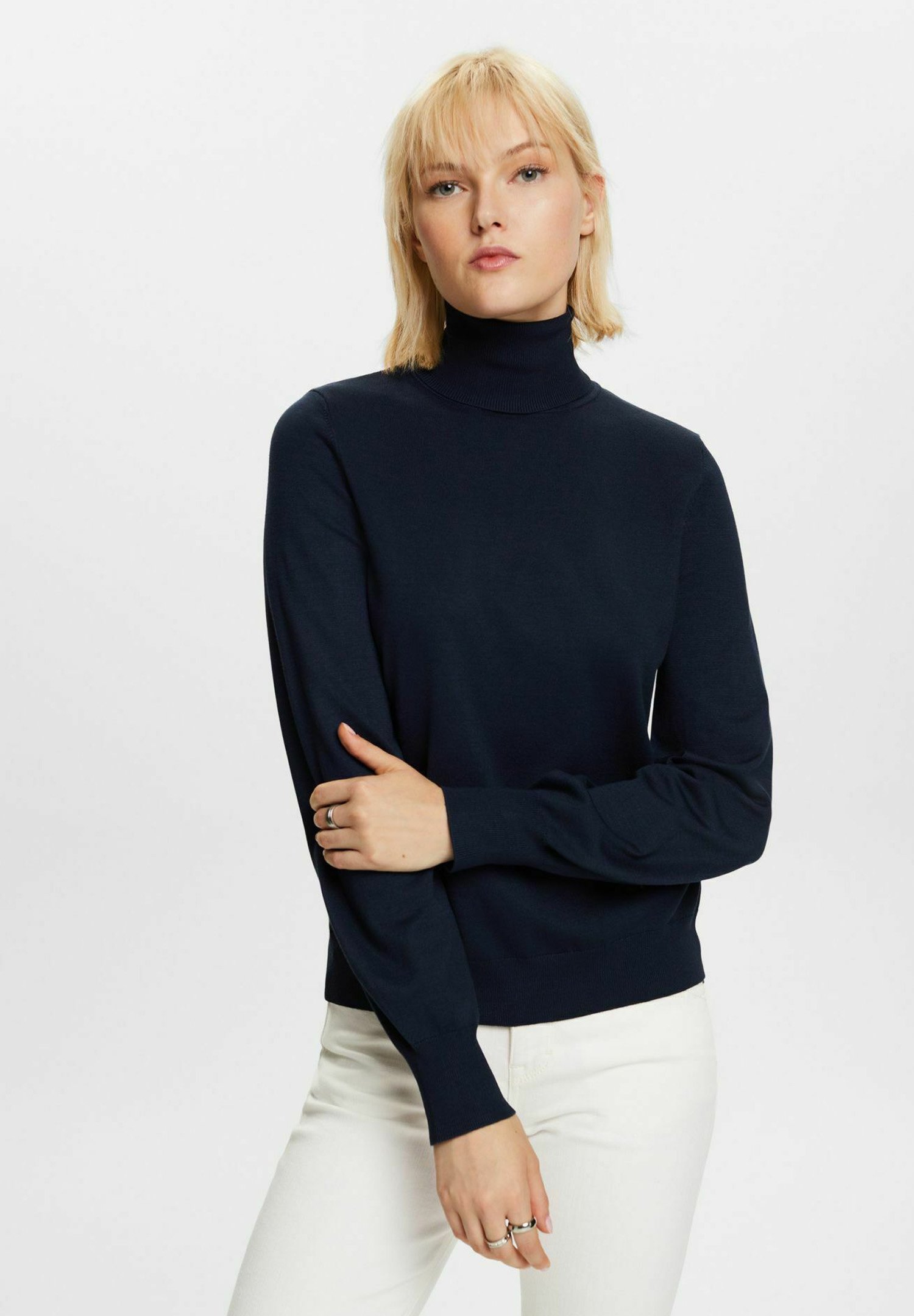 Pull Col Roulé ESPRIT Gris - Taille L - Modèle SH617 - Occasion Très Bon état