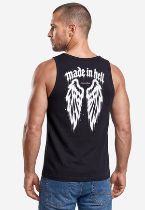 Neverless, HERREN TANK-TOP BACKPRINT - DESIGN GRAFFITI WINGS - MUSKELSHIRT - Top - slim fit schwarz