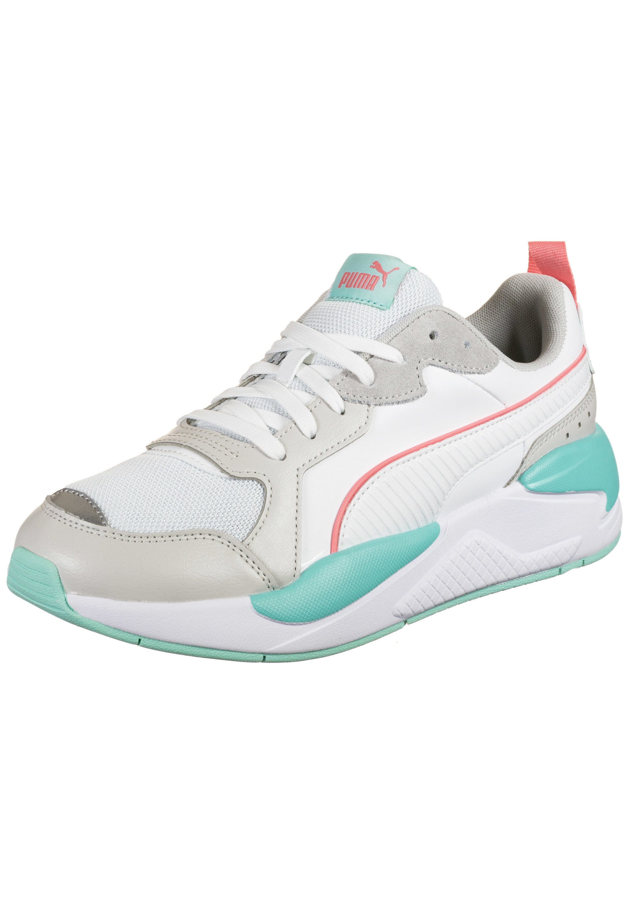 Puma X-RAY GAME - Baskets basses - gray violet / aruba blue / salmon  rose/blanc - ZALANDO.FR