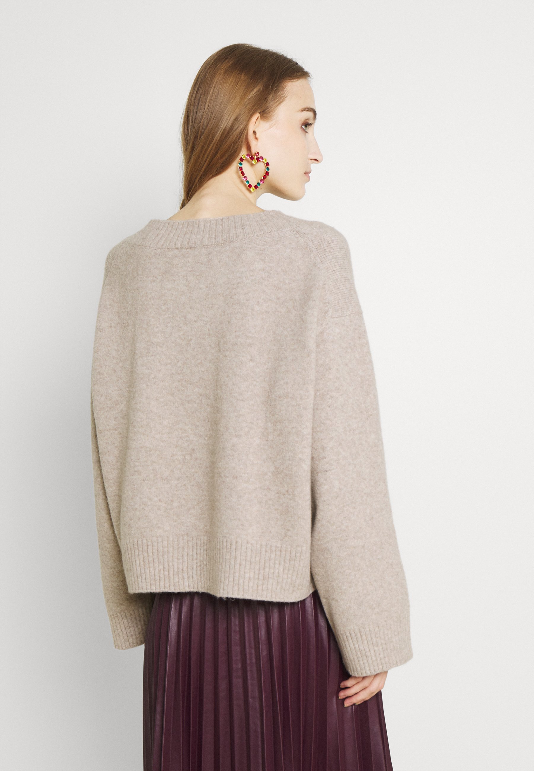 Weekday ERGO - Jumper - beige melange 