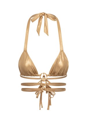 Moda Minx, DOUBLE WAIST STRAP TRIANGLE - Bikini-Top - gold shimmer
