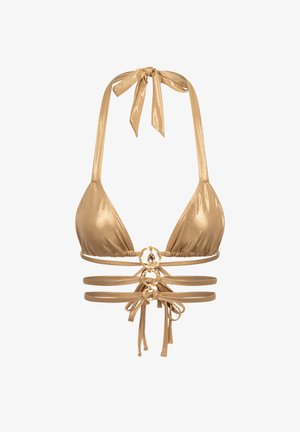Moda Minx, DOUBLE WAIST STRAP TRIANGLE - Bikini-Top - gold shimmer