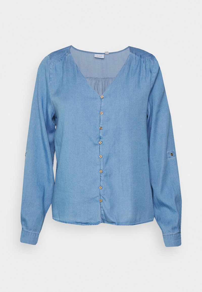 Vila Petite Blouse blauw denim/bluedenim Vila Petite Blouse blauw denim/bluedenim