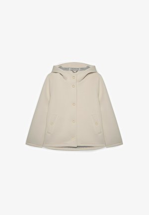 Fiorella Rubino, GIACCA CON CAPPUCCIO - Chaqueta fina - beige