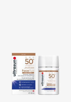 Ultrasun FACE FLUID SPF50+ TINTED HONEY - Solkrem