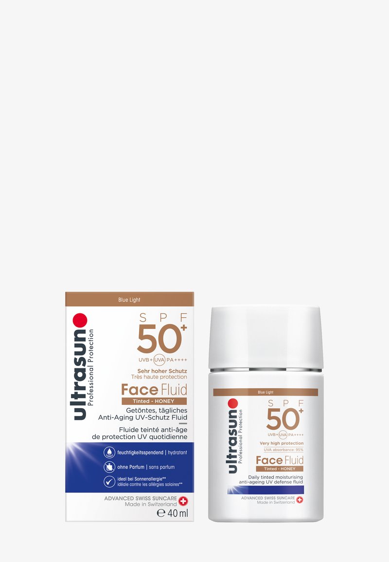 Ultrasun - FACE FLUID SPF50+ TINTED HONEY - Solkrem, Forstørre