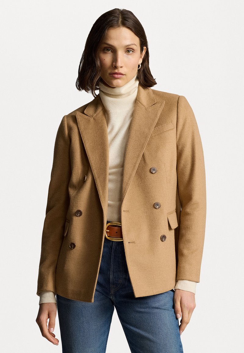 Polo Ralph Lauren BRUSHED WOOL BLEND BLAZER - Bleiseri - polo camel