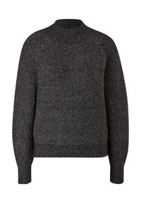 QS Strickpullover - mottled black