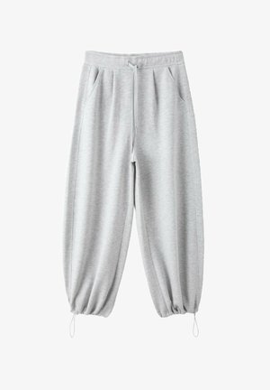 Stradivarius, SOFT-TOUCH BARREL JOGGER TROUSERS - Pantalon de survêtement - light grey