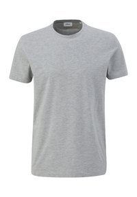 Grijze katoenen t-shirt met een ronde hals, korte mouwen en een zachte textuur. Het label in het nekgebied geeft de merknaam aan.