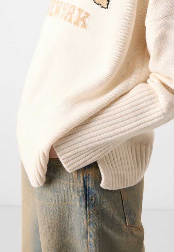 VARSITY LOGO CREW NECK RELAXED - Jumper - eggnog2