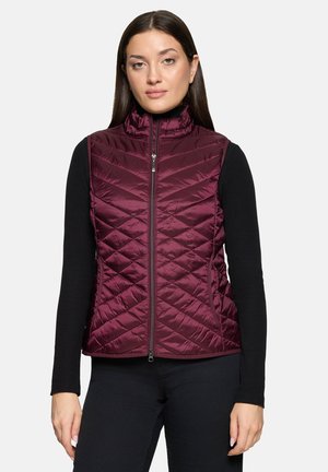MIT REISSVERSCHLUSS - Bodywarmer - dark aubergine